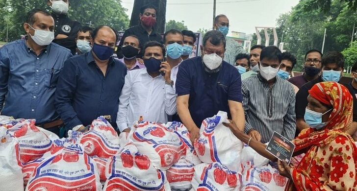 রেশনিং সিস্টেমে যুবলীগের খাদ্য সহায়তা শুরু